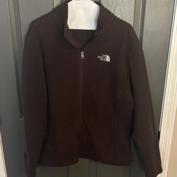 The North Face Dark Brown Full-Zip Fleece - Picture 1 of 3